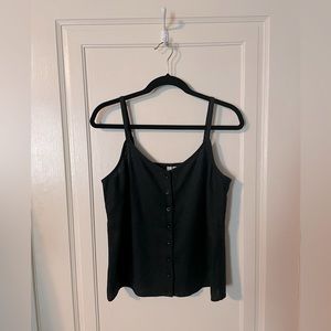 Treasure and Bond Linen Blend Button Down Camisole